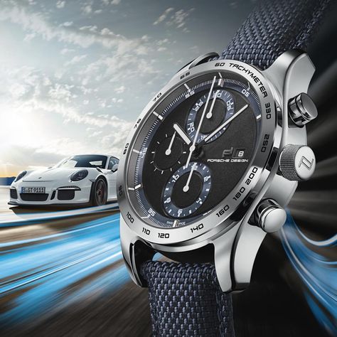 Porsche Design Chronotimer Series 1 Deep Blue Blue Porsche, Timepiece Design, Porsche Club, Watch Ad, Watch Photo, Galaxy Phone Wallpaper, Porsche Design, Branding Design Inspiration, Photo Design