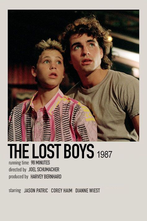 Lost Boys Movie, 80s Movie Posters, Indie Movie Posters, The Lost Boys 1987, Corey Haim, 1980s Movies, Movie Collage, Movies To Watch Teenagers, Polaroid Posters