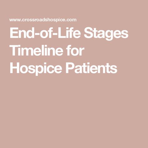 End-of-Life Stages Timeline for Hospice Patients Last Stage Of Life, Hospice Nursing, Life Timeline, Hospice Nurse, Caregiver Resources, Hospice Care, Life Care, Terminal Illness, Life Stages