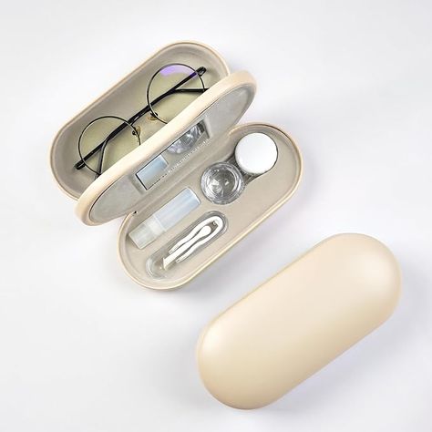 Amazon.com: cauyuan Eyeglass Case,Double Sided Portable Contact Lens Case,2 in 1 Portable Contact Multifunction,Durable Lens Case : Health & Household Contact Case, Contact Lens Case, Retro Photography, Summer 2025, Lens Case, Contact Lens, Boarding School, Eyeglass Case, Amazon Com