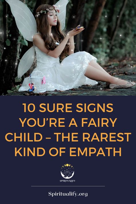 10 Sure Signs You’re a Fairy Child – The Rarest Kind of Empath Fairies Facts, Fairy World, An Empath, Month Of May, Fairy Crafts, May Day, Beltane, Re A, The Fairy