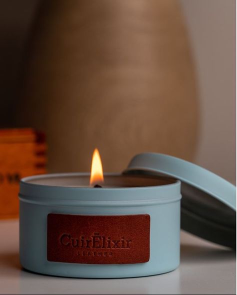 leather scented candle Leather Scented Candle, Leather Candle, Scented Candle, Leather Accessories, Colour Palette, Scented Candles, Showroom, Scents, Oregon