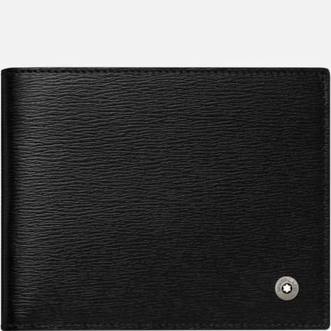 4810 Westside Wallet 6cc - Wallets – Montblanc® AU Metallica, Mont Blanc, Gunmetal Hardware, Pure Design, Black Leather Wallet, Bank Notes, Card Wallet, Cowhide Leather, Leather Wallet