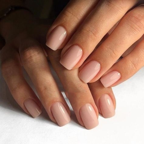 Shellac Nails, Color For Nails, Nagellack Trends, Nude Nail Polish, Short Square Nails, Nagel Inspo, Trim Nails, Neutral Nails, Manicure E Pedicure