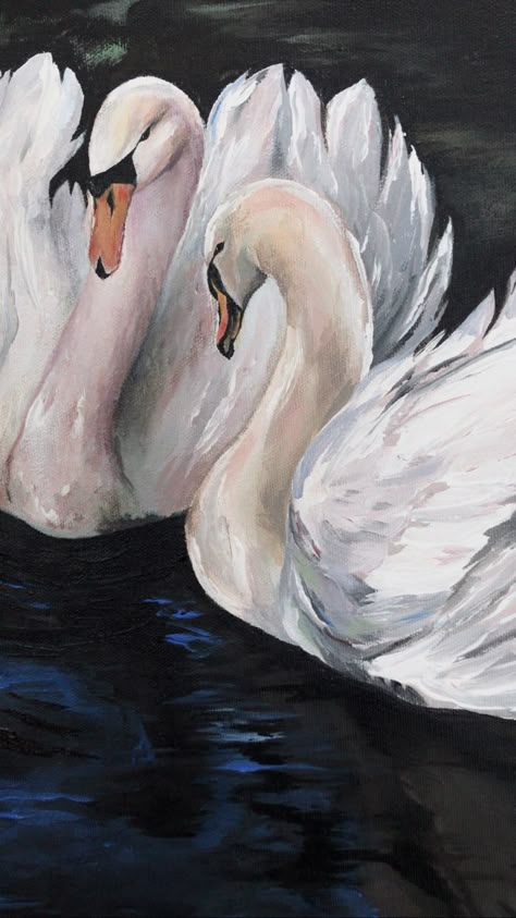 Ballerina Art Paintings, Swan Wallpaper, Swan Painting, Ethereal Art, Swan Lake, Dreamy Art, Swans, Face Art, Aphrodite