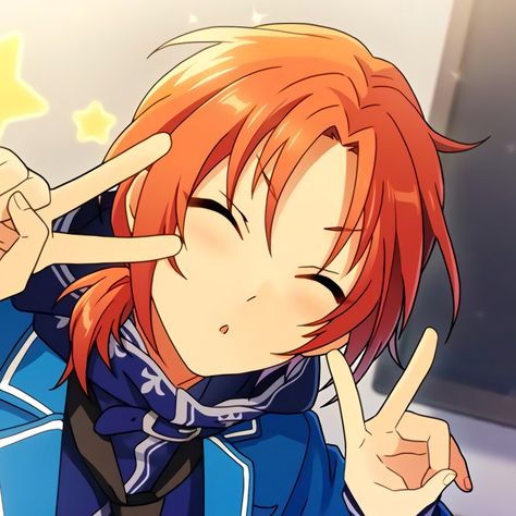 Enstars Icons, Leo Tsukinaga, Funny Yugioh Cards, Baby Squirrel, Anime People, Anime Profile, Ensemble Stars, Music Star, I Icon