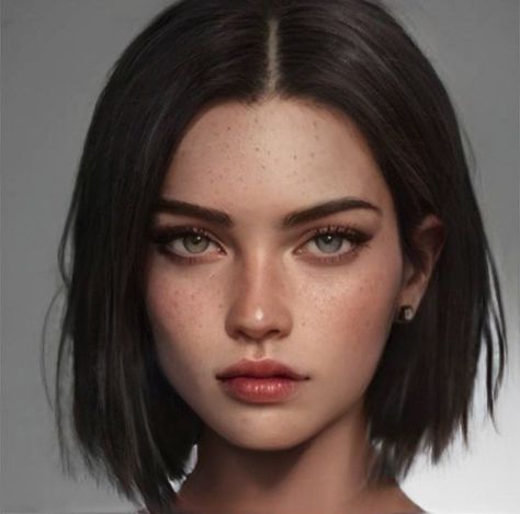 Character Inspiration Girl, Female Character Inspiration, Digital Portrait Art, Face Reference, Face Photography, Arte Fantasy, Digital Art Girl, 인물 사진, Digital Portrait