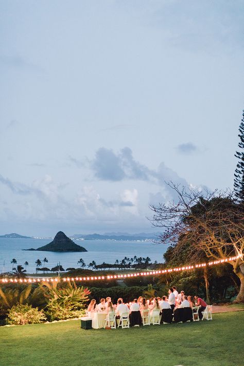 Backyard Beach Wedding Ideas, Oahu Wedding Reception, Paliku Gardens Wedding, Hawaii Wedding Ideas, Kualoa Ranch Wedding, Paliku Gardens, Polynesian Wedding, Small Beach Weddings, Destination Wedding Cost