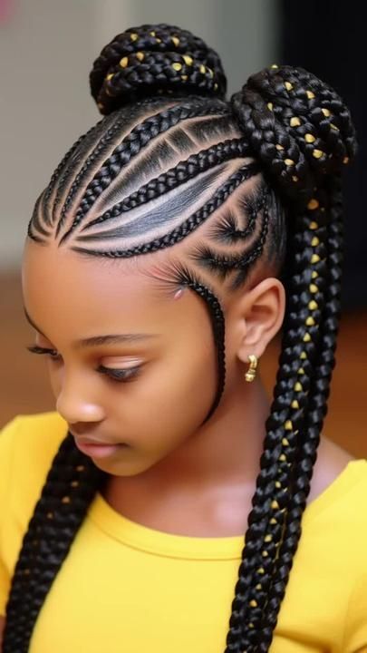 Latest Hair Braids, Cornrows Natural Hair, Braided Hairstyles For Black Women Cornrows, Twisted Hair, Kids Braids, African Hair Braiding Styles, Afrikaanse Mode, Braided Cornrow Hairstyles, Braids Hairstyles Pictures