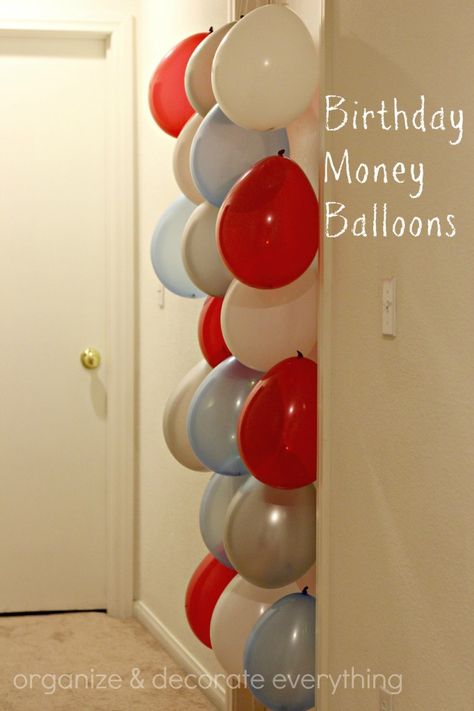 Money Balloons, Money Balloon, Gifting Money, Boy 16th Birthday, Birthday Morning, Bday Gifts, Fun Money, Gift Money, Birthday Traditions