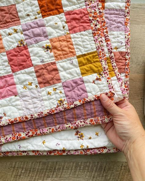 Madeline Quilt, Cute Quilt Patterns, Handsewn Quilt, Square Quilt Patterns, Postage Stamp Quilt, Irish Chain Quilt, Colorful Quilt, Jennifer Jones, Quilt Square Patterns