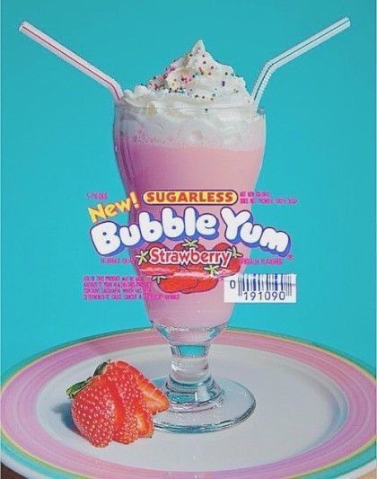 متحف فني, Bubble Yum, American Graffiti, Strawberry Milkshake, Japon Illustration, Photo Wall Collage, Picture Collage, Retro Aesthetic, Graphic Design Posters