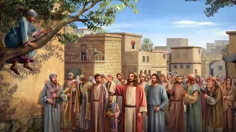 In the story of Zacchaeus, Zacchaeus' attitude not only allowed him to gain the Lord Jesus' salvation but also gave us inspiration to prepare for Jesus' return. Jesus Calms The Storm, Spirit Of Truth, Bible Study Topics, Calming The Storm, Jesus Return, Bible Images, Jesus Photo, Bible Pictures, Ayat Alkitab