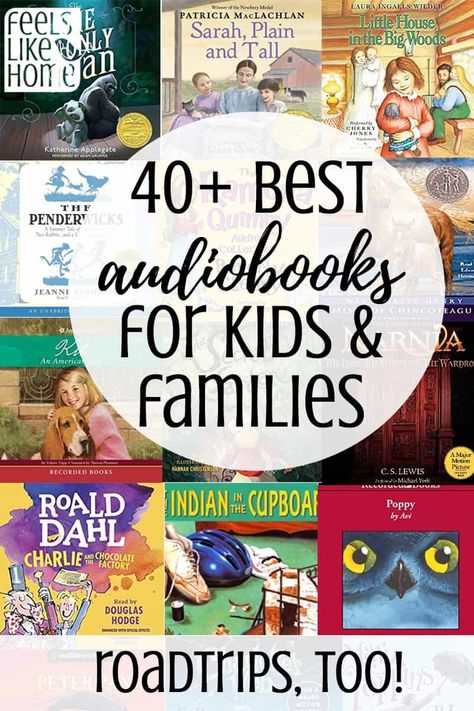 The 40 Best Audiobooks for Kids and Families - Feels Like Home™ Audio Books For Kids, Family Read Alouds, Best Kids Watches, Best Audiobooks, Kid Books, Family Reading, Road Trip With Kids, Audible Books, Read Alouds