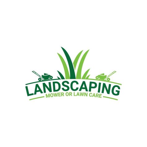 Mower And lawn Care And Landscaping logo design Vector Template Logos, Mowing Logo, Landscape Logo Design, Landscape Company Logos, Lawn Care Logo, Landscaping Logo, Landscape Logo, Outdoor Logo, Outdoor Logos