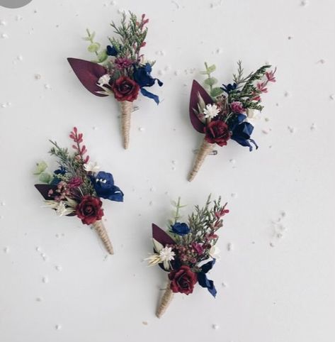 Burgundy Boutonniere, Navy Wedding Bouquet, Navy And Burgundy Wedding, Burgundy Wedding Flowers, Red Weddings, Burgundy And Blush Wedding, Navy Wedding Flowers, Burgundy Bouquet, Maroon Wedding