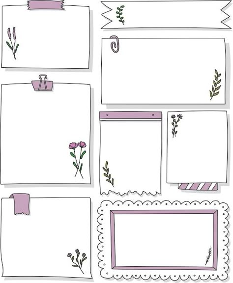 Goodnotes Paper Template Free, Planner Background Ideas, Writing Templates Aesthetic, Notepads Aesthetic, Post Its Aesthetic, To Do List Design, Journal Frame, Bullet Journal Frames, Digital Notebook Paper