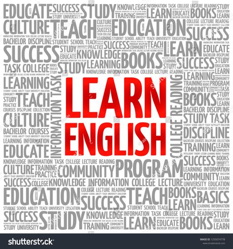 Learn English word cloud collage, education concept background #Ad , #AD, #word#cloud#Learn#English Cloud Collage, English Learning Course, Word English, College Lectures, English Wallpaper, English Logo, Education Success, English Posters, College Books