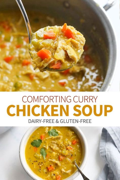 Instant Pot Keto Soup Recipes, Chicken Potato Curry Soup, Creamy Chicken Curry Soup, Sweet Potato Chicken Soup, Healthy Soup Instant Pot, Lentil And Chicken Soup, Instant Pot Chicken Soup Recipes, Lentil Chicken Soup, Homemade Chicken Rice