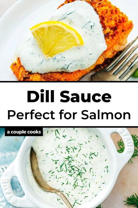 Want to dress up your fish? This lusciously creamy dill sauce for salmon transforms it into a restaurant quality meal. #dillsauce #dillsauceforsalmon #salmonsauce #easysauce #dill #salmon Creamy Dill Sauce For Salmon, Salmon Sauces, Salmon Sauce Recipes, Salmon Sauce, Dill Sauce For Salmon, 2024 Meals, Flavored Butters, Florida Recipes, Dill Salmon