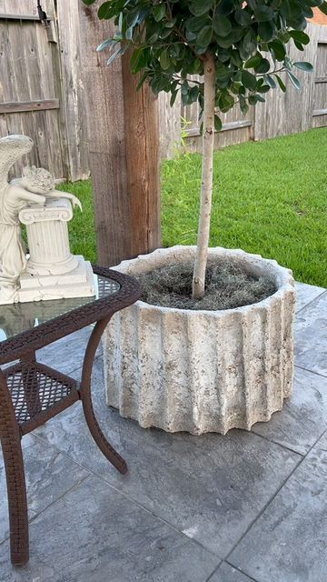 Hypertufa Stepping Stones, Hyper Tufa Planters, Diy Giant Planter, Hypertufa Birdbath, Concrete Planters Diy, Concrete Planters Garden, Abc Projects, Pea Gravel Garden, Hypertufa Projects