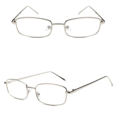 Oversized Frames Glasses, Glasses Thick Frames, Metal Glasses Frames For Women, Rectangle Glasses Woman, Types Of Glasses Frames, Silver Frame Glasses, Square Glasses Women, Japanese Glasses, Clear Frame Glasses