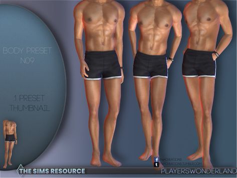 The Sims Resource - Body Preset N09 The Sims 4 Cc Men Body Preset, Sims 4 Cc Mens Body Preset, Sims 4 Cc Muscle Overlay, Sims 4 Mens Body Preset, Sims 4 Male Boxers, Sims4 Male Body Preset, Ts4 Male Preset, Ts4 Male Body Preset, Sims 4 Abs Overlay