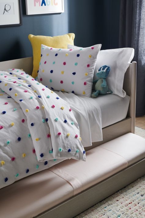 Shop our collection of kid's bedding in many styles, fabrics, and wonderful patterns made for kids. Unique Kids Beds, Modern Kids Beds, Sports Nursery Theme, Kids Bed Sheets, Kid's Bed, Kids Bed Linen, Bedding Duvet Covers, Made For Kids, Kids Duvet