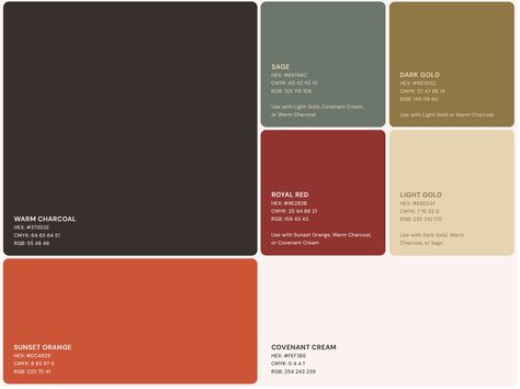 Church Color Palette, Branding Color Palette, Church Branding, Christ The King, Presbyterian Church, Church Design, Colour Palettes, Colour Palette, Creative Professional