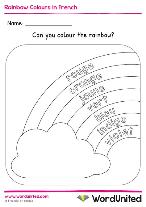 French Colours Activities, French Colours Worksheet, French Activities For Preschoolers, French Kindergarten Activities, French Activities For Kids, French Worksheets For Kids, Colours In French, French Preschool Activities, Learn French Language