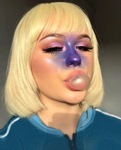 Ellie Addis, Nem Halloween Makeup, Violet Beauregarde, Maquillage Halloween Simple, Most Popular Halloween Costumes, Make Up Diy, Makeup Clown, Makeup Zombie, Halloween Make-up Looks