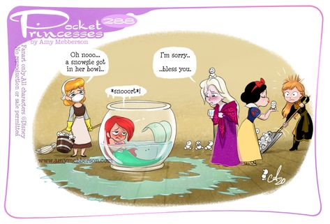 Amy Mebberson, Pocket Princess Comics, Disney Princess Comics, Disney Princess Memes, Pocket Princess, Disney Princess Cartoons, Pocket Princesses, Funny Disney Memes, Disney Princess Drawings