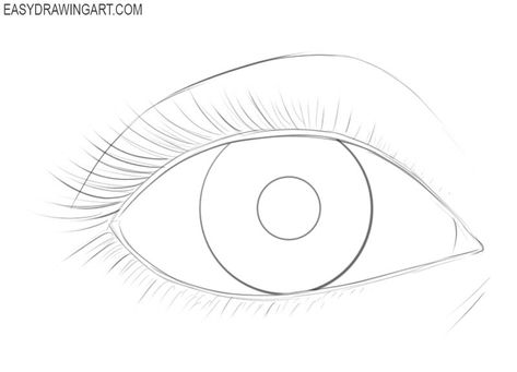 Learn how to draw an eye very easy Eye Drawing Outline, Eyes Outline Drawing, Easy Eye Drawing Simple, Basic Eye Drawing, Eyes Outline, Embroidery Stencils, Eye Outline, Illustration Rendering, Easy Eye Drawing