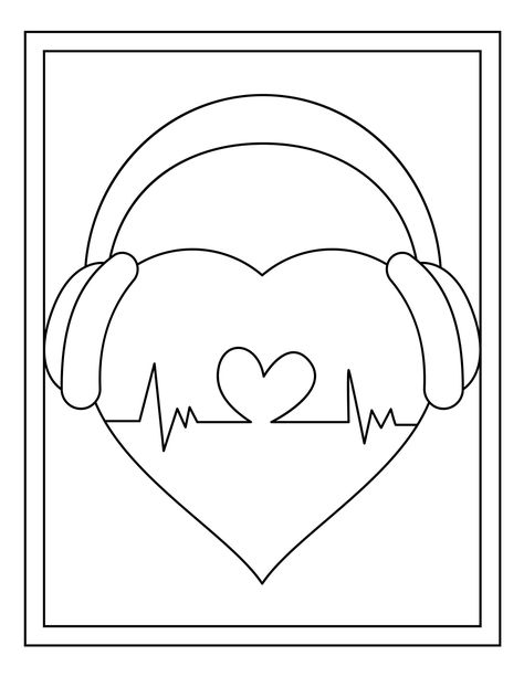 Art Mini Toile, Flower Tattoo Drawings, Cute Eyes Drawing, Valentine Coloring Pages, Heart Coloring Pages, Love Coloring Pages, Art Essentials, Pure Heart, Adult Colouring Pages