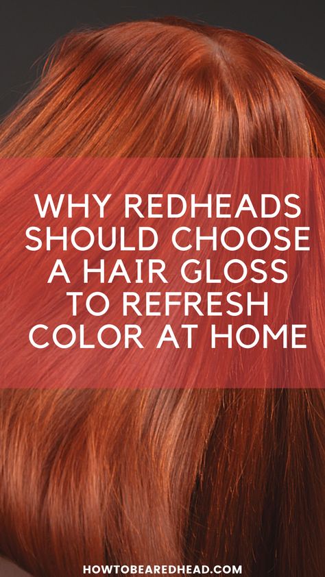 Red hair is gorgeous and vibrant, but often it fades as we age. There’s nothing wrong with fading red hair. It’s a natural part of life. But, if you want to keep your red hair looking vibrant and bright, the best option is an at-home hair gloss. How To Brighten Red Hair, Hair Gloss For Redheads, How To Keep Red Hair Vibrant, Red Hair Upkeep, Red Hair Gloss, How To Get Red Hair, Red Hair Fade, Best Red Hair Dye, Natural Auburn Hair