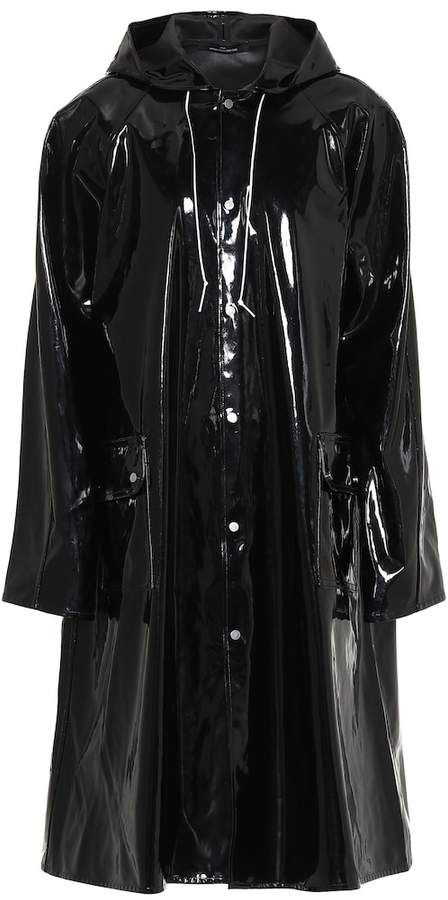 Rokh Vinyl raincoat Patent Leather Pants, Rain Mac, Vinyl Raincoat, Silk Coat, Long Leather Coat, Outwear Coat, Boyfriend Denim, Outwear Women, Plaid Jacket