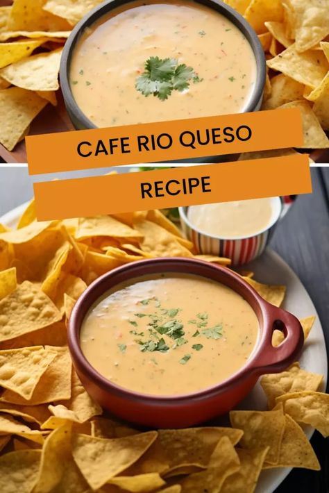 Queso Dip Cafe Rio, Copycat Cafe Rio Queso, Cafe Rio Queso Recipe, Cafe Rio Recipes Copycat, Cafe Rio Queso, Cafe Rio Queso Dip, Costa Vida Queso Recipe, Alamo Cafe Queso Recipe, Restaurant Style Queso