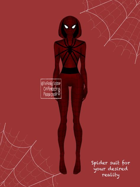 Spiderman Suit Designs, Spiderman Suit, Spider Man Costume, Suits Ideas, Avengers Outfits, Superhero Suits, Spiderman Suits, Super Suit, Desired Reality