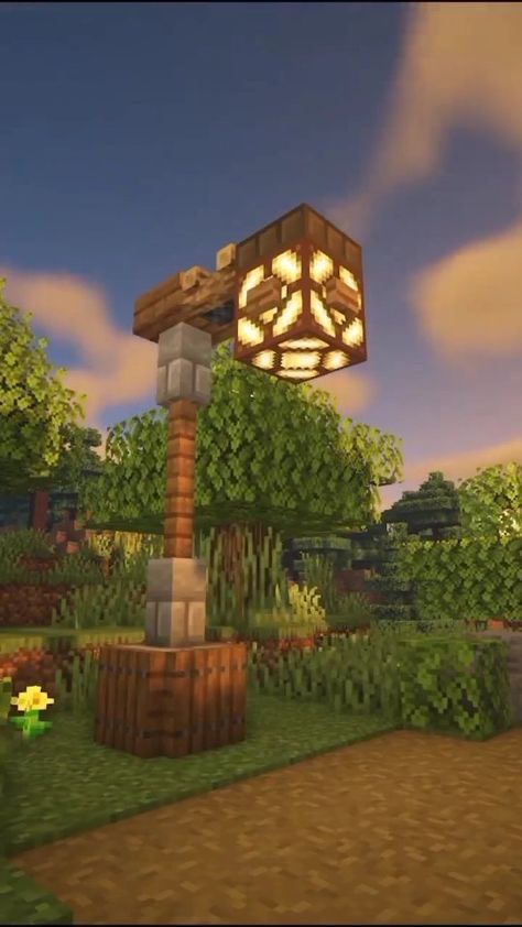 Minecraft Lamp Ideas, Minecraft Light Ideas, Minecraft Lamp, Voxel Games, Minecraft Light, Minecraft Cottage, Minecraft Decorations, Cool Minecraft, Minecraft Architecture