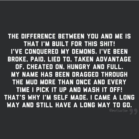 The difference between you & Me. I've got My own back. I can do this. The only way is up... On My Own Quotes, Genuine People Quotes, Back Quotes, Grunge Quotes, Believe In Yourself Quotes, Quote Unquote, Own Quotes, Up Quotes, Interesting Quotes