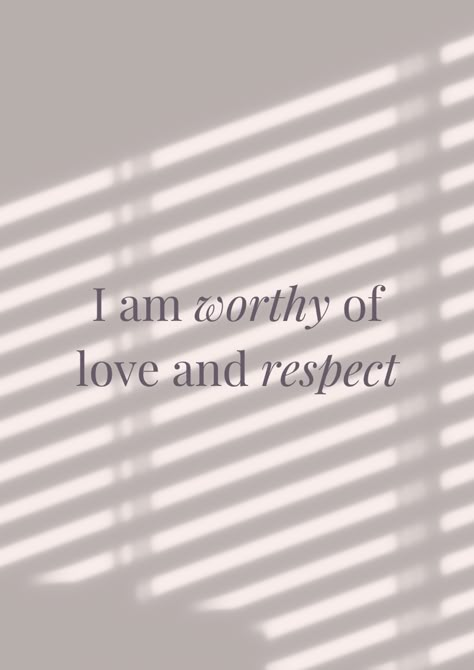 I am worthy of love and respect. Embrace your inner beauty and show yourself the love you deserve. #SelfLove #SelfWorth #LoveYourself You Deserve Softness, You Deserve Respect, I Deserve Love And Respect, Love Yourself More Quotes, I Am Deserving Of Love, I Deserve Love Affirmation, I Deserve Love Quotes, Deserving Quotes, I Deserve Good Things