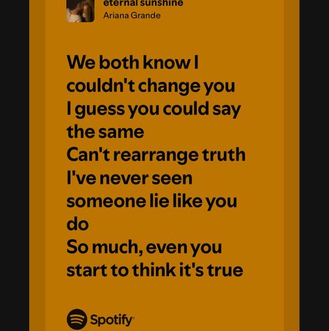 my favourite lyrics from the 2024 album “eternal sunshine” by ariana grande part 1 Favorite Lyrics, Eternal Sunshine, You Changed, Ariana Grande, You And I, My Favourite, Like You, Things To Think About, Quick Saves