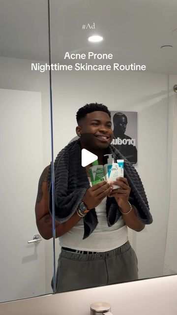 Dayo Okuboyejo on Instagram: "Here’s the perfect #acne skincare routine in partnership with @CeraVe!

As someone who’s dealt with acne a lot, learning that a simple routine is far better than introducing a ton of products into my line-up was learned the hard way. This routine should get you in better shape — but just remember that it takes time, everyone’s acne journey is different, and slow progress is far better than no progress. 

#CeraVe #DevelopedWithDerms #CeraVePartner #Skincare #hygiene #mensskincare #routine #face #acne #acneprone #breakouts #AcneAwarenessMonth" Face Routine Cerave, Cerave Skincare Before And After, Cerave Skincare Routine Acne, Cerave Skincare Routine, Acne Journey, Skin Care Routine For Acne, Acne Prone Skin Care Routine, Acne Routine, Cerave Skincare