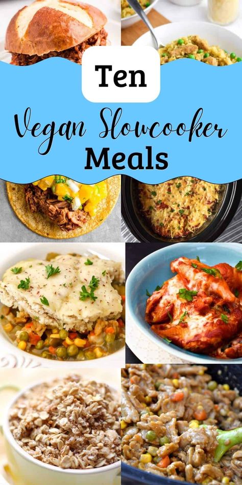 Vegan Crockpot Recipes Easy, Vegetarian Crockpot Dinner Recipes, Vegan Meals Crockpot, Cheap Vegan Crockpot Meals, Vegan Slow Cooker Freezer Meals, Meatless Crock Pot Meals, Vegan Crockpot Meals Dump Dinners, Vegan Slow Cooker Dump Meals, Cheap Vegetarian Crockpot Recipes