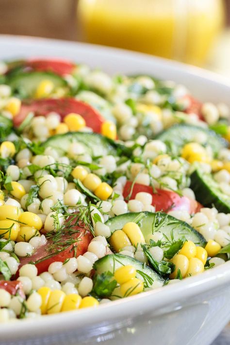 Couscous, Essen, Lemon Asparagus Couscous Salad, Pearl Couscous Pasta Salad, Mediterranean Corn Salad, Cold Couscous Salad, Pearl Cous Cous Salad, Pearled Couscous Salad, Spinach Couscous