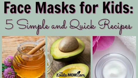 Face Masks for Kids: 5 Simple and Quick Recipes Diy Facial Mask, Masks For Kids, Kitchen Plan, Turmeric Face, Kids Spa, Girl Spa Party, Turmeric Face Mask, Natural Face Mask, At Home Face Mask