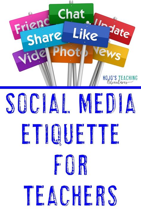 Are you a teacher? Then you need to read these social media tips for teachers. You'll find great ideas to keep in mind whether you're new to the profession or a veteran who's been around for years. Online etiquette is so important! #TeacherTips #ElementaryTeacher #SocialMediaEtiquette #MiddleSchoolTeacher Online Etiquette, Think Before You Post, Halloween Math Centers, Social Media Etiquette, Remote Teaching, Tips For Teachers, Organized Classroom, Elementary Music Teacher, Classroom Culture