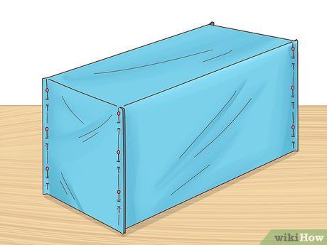 How to Sew Box Corners: 11 Steps (with Pictures) - wikiHow How To Sew Box Corners, Porch Boxes, 1950’s Style, Raw Fabric, Sewing Machine Thread, Box Cushion, How To Make Box, Box Pleats, Sewing Box