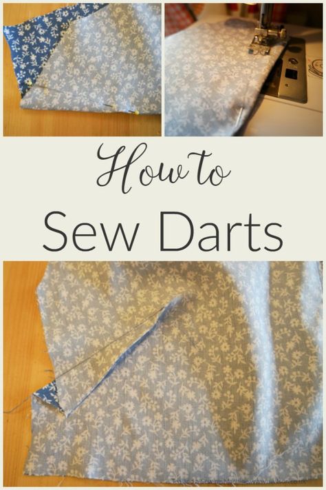 how to sew darts Couture, How To Sew Darts, Sewing Darts, Sewing Project Ideas, Course Ideas, Diy Baby Headbands, Stitching Ideas, Basic Sewing, Beginner Sewing Projects Easy