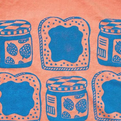 Beginner Block Printing, Simple Block Print Designs, Block Print Ideas, Block Printing Ideas Design, Block Printing Ideas, Block Printing Designs, Block Print Shirt, Print Making Designs, Block Print Designs